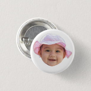 Anpassad babyfoto, babyfotos ansikte knapp
