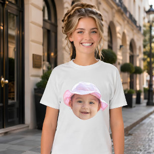 Anpassad babyfoto, babyfotos ansikte t shirt