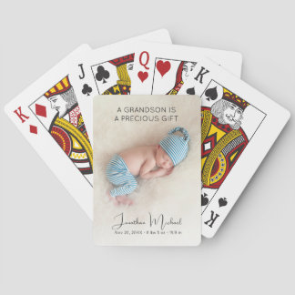 Anpassad babyfoto casinokort