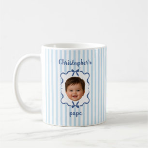 Anpassad babyfoto kaffemugg till pappa
