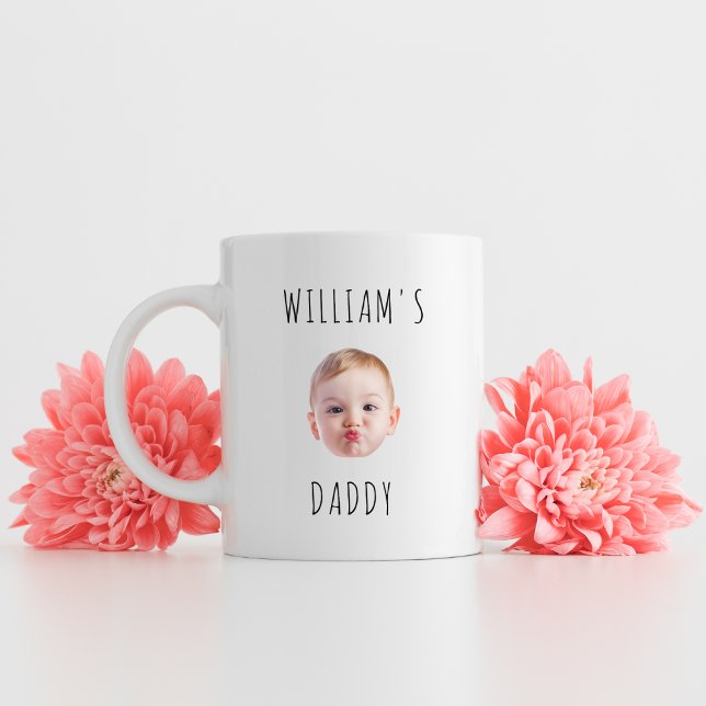 Anpassad babyfoto-mugg Ny pappagåva Kaffemugg (Skapare uppladdad)