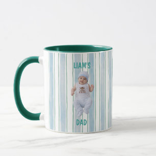 Anpassad babyfoto-mugg Personlig barn-pappa-gåva Mugg