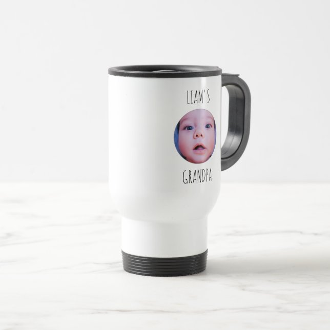 Anpassad babyfoto & namn kaffemugg (Framsida höger)