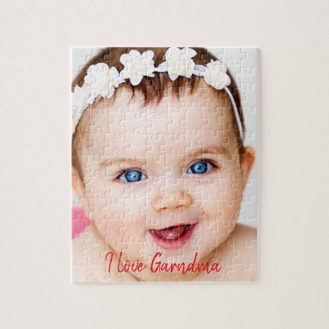 Anpassad babyfoto pussel (Vertikal)