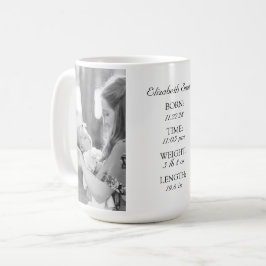 Anpassad babyinformationsmugg kaffemugg