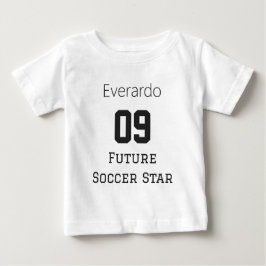 Anpassad babynamn för framtida fotbollsstjärna t shirt