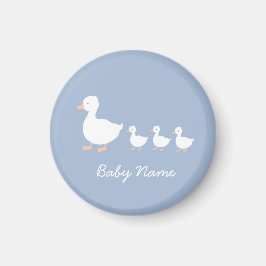 Anpassad babyskor - favoritcookies Blue Duckling Magnet