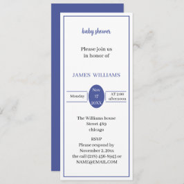 Anpassad babyvisningsprogram för enkel Lila Inbjudningar