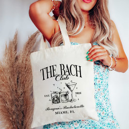 Anpassad Bach-klubb Svägerska Retro Cocktail Svart Tygkasse