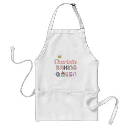 Anpassad Baking Queen Vuxen Apron Förkläde