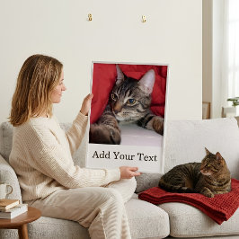 Anpassad bakre foto och valfri text personlig poster