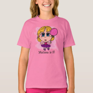 Anpassad Ballerina Birthday T-shirt