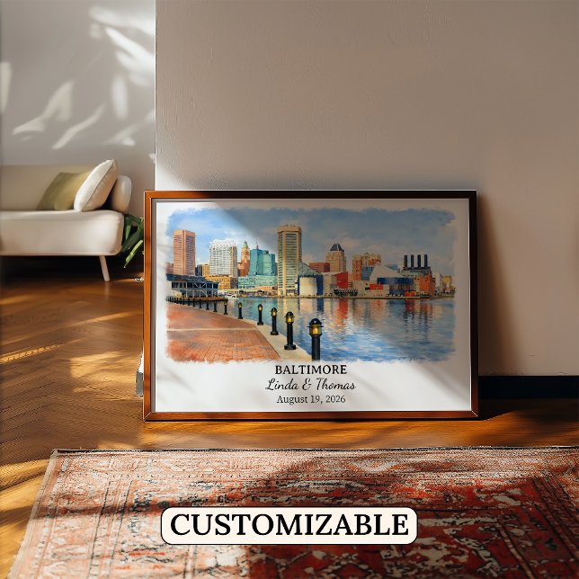 Anpassad Baltimore-väggkonst, Maryland-plakat Poster (Skapare uppladdad)