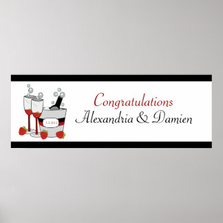 Anpassad banderoll för möhippa eller Förlovning Poster