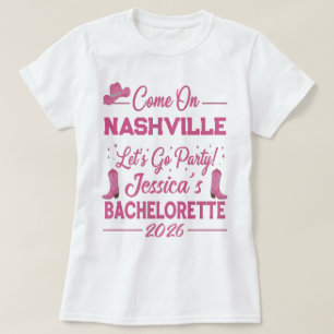 Anpassad Barbiecore Cowboy Systerfest T Shirt