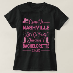 Anpassad Barbiecore Cowboy Systerfest T Shirt