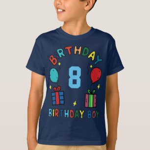 Anpassad Barn Födelsedag Personlig Ålder Barn Pojk T Shirt