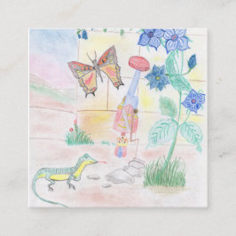 Anpassad barnkonst, nötknäpparleksak, fjäril, tilläggskort