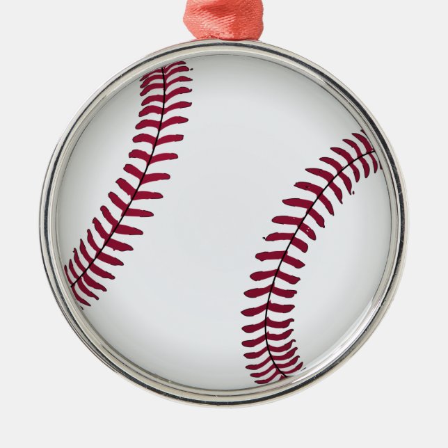 Anpassad baseboll julgransprydnad metall (Framsidan)