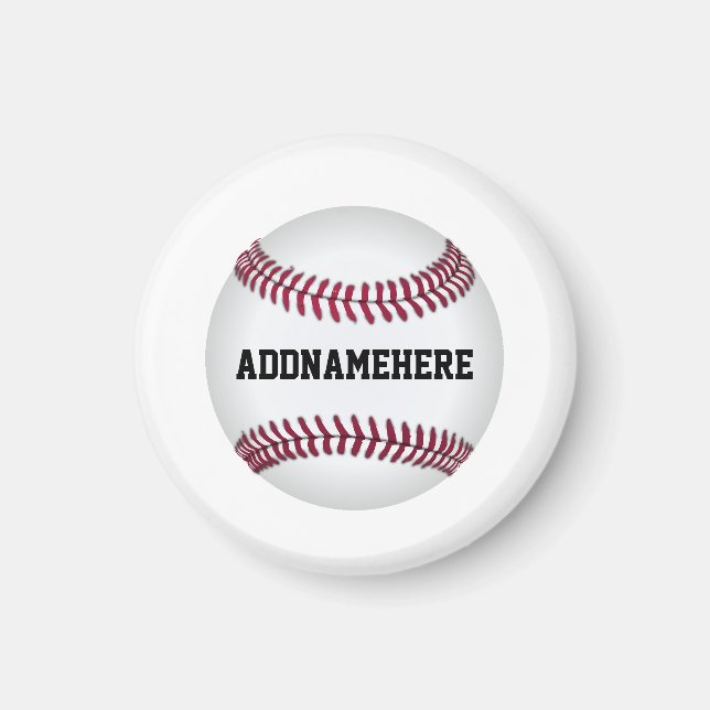 Anpassad baseboll magnet (Framsidan)
