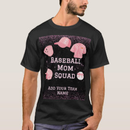 Anpassad Baseboll Mamma Grupp, Lag Nummer Och Namn T Shirt