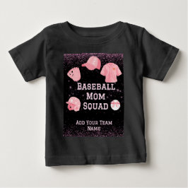 Anpassad Baseboll Mamma Grupp med Lag Namn Nummer T Shirt