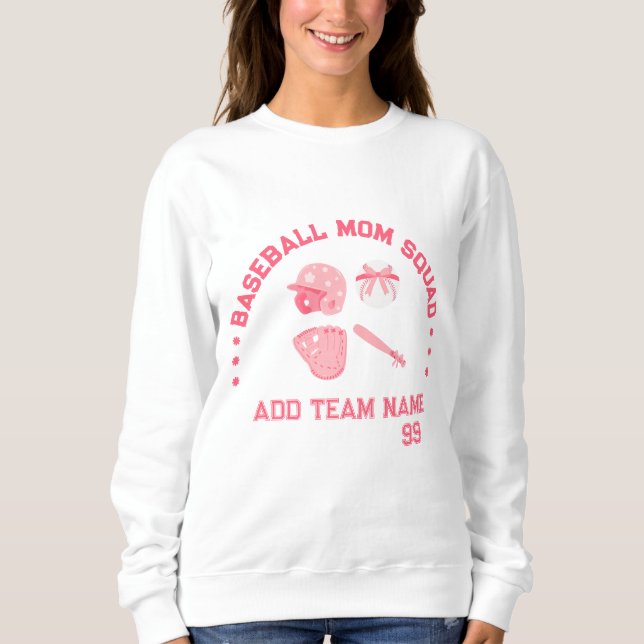 Anpassad Baseboll Mamma Tröja| Perfekt Gåva T Shirt (Framsida)