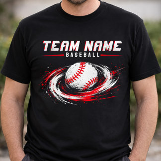 Anpassad basebolltröja för lag med personligt namn t shirt