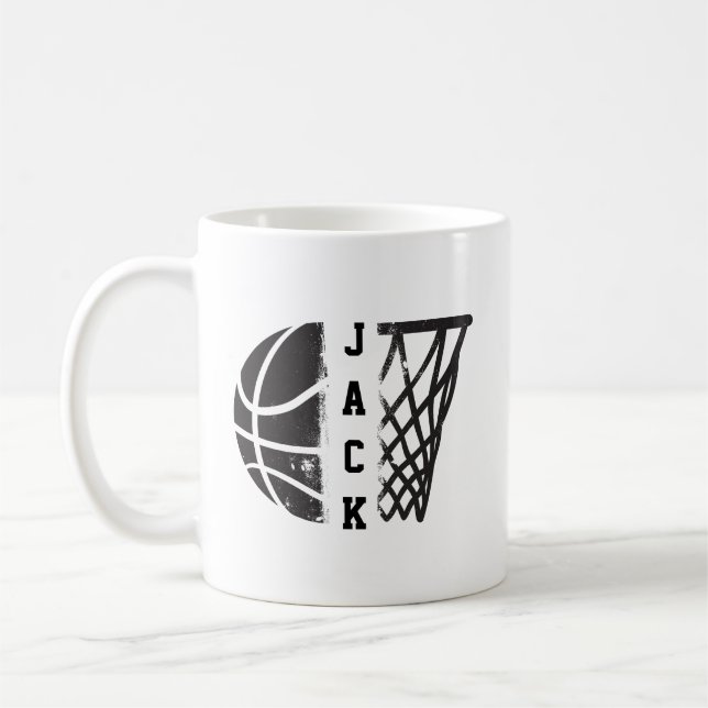 Anpassad basket med ditt namn eller team kaffemugg (Vänster)