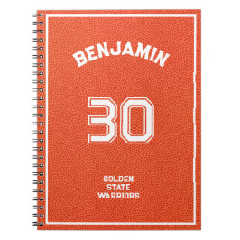 Anpassad Basket Texturerad Orange Anteckningsbok