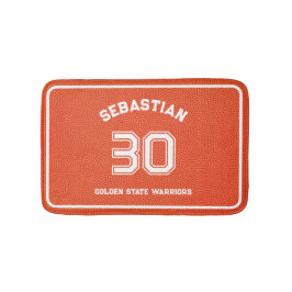 Anpassad Basket Texturerad Orange Badrumsmatta