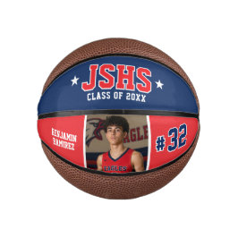 Anpassad basketboll seniorpresent med foto, minne