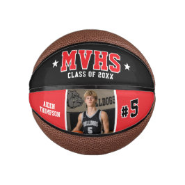 Anpassad basketboll seniorpresent med foto, minne