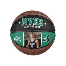 Anpassad basketboll seniorpresent med foto, minne