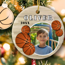 Anpassad basketboll trä sports foto