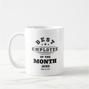 Anpassad Bästa Anställd På Jobbet Årets Månad Utmä Kaffemugg