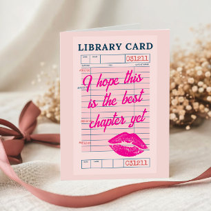 Anpassad Bästa Kapitel Ännu Söt Bokig Bibliotekspr Kort