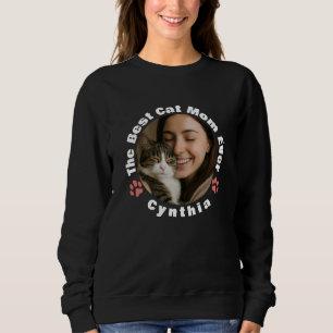 Anpassad bästa kattmamma fototräja  Kattmamma pres T Shirt