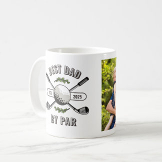 Anpassad Bästa Pappa Enligt Par Foto & År Kaffemugg