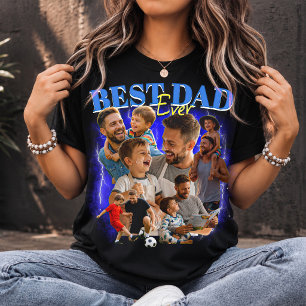 Anpassad Bästa Pappa Någonsin Bootleg Stil Pappa K T Shirt