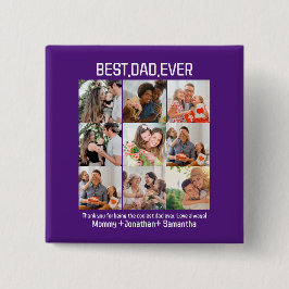 Anpassad Bästa Pappa Någonsin Fars Dag 9 Foto Coll Knapp