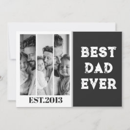 Anpassad Bästa Pappa Någonsin Foto Collage EST År Inbjudningar