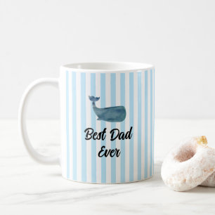 Anpassad Bästa Pappa Strand Val Strandlinje Kaffemugg