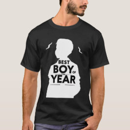 Anpassad Bästa Pojke Årets Herr Svart T-Shirt