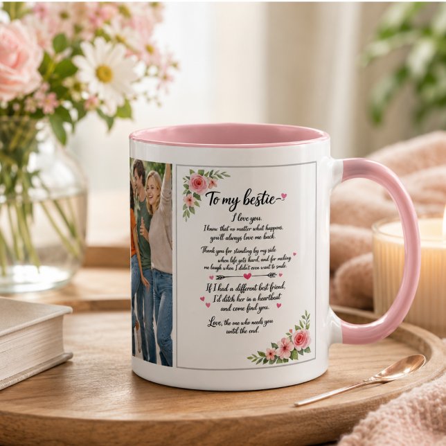 Anpassad bästa vän – Perfekt vänskapsdag Mugg (Custom Best Friend – Perfect Friendship Day Mug)
