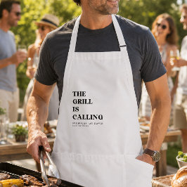Anpassad BBQ förkläde för grillmästare Modern mini