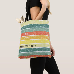 Anpassad Beach Bag för Retro Rand Tygkasse