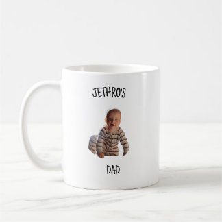 Anpassad bebisfoto till pappa – personlig gåva kaffemugg