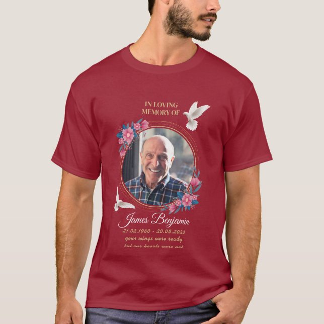 Anpassad begravning, Personlig Memorial T Shirt (Framsida)