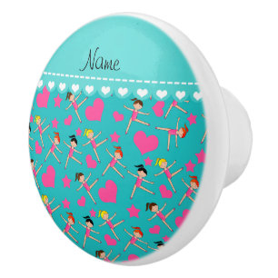 Anpassad benämning turkos Flickgymnast-stjärnor Knopp